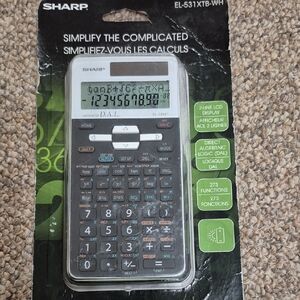 Sharp Advanced Scientific Calculator New In Package EL-531XTB-WH